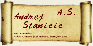 Andrej Staničić vizit kartica
